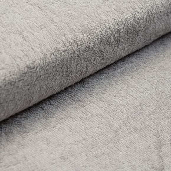 Tissu éponge bambou "uni" (gris clair)