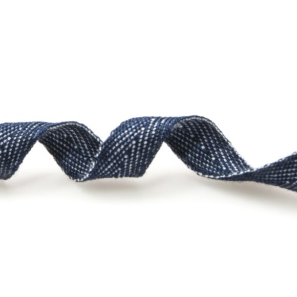 Fischgrätband "Jeans" 10 mm (blau meliert)