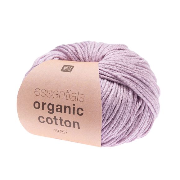 Bio-Wolle - Rico Essentials Organic Cotton aran (flieder)