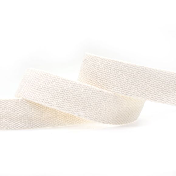 Gurtband Baumwolle "Soft" 30/40 mm (offwhite)