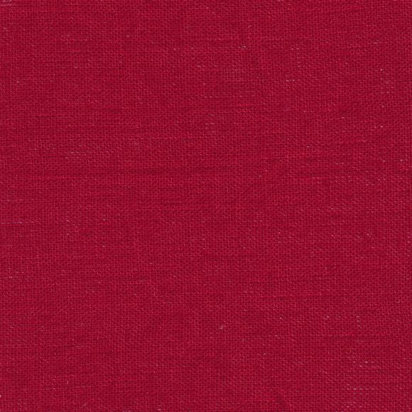 AU Maison Lin enduit "Coated Linen-Deep Red" (rouge foncé)