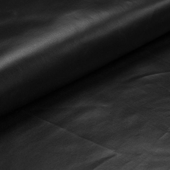 Heavy canevas coton enduit "Soft Touch" (noir)