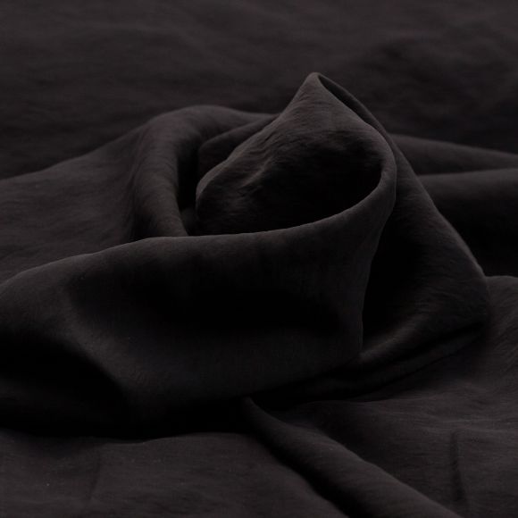 Tissu en modal "Uni" (noir)