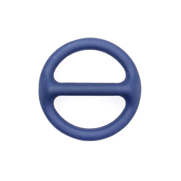 O-Ring mit Steg - matt beschichtet "Fashion" - Ø 20 mm (dunkelblau)