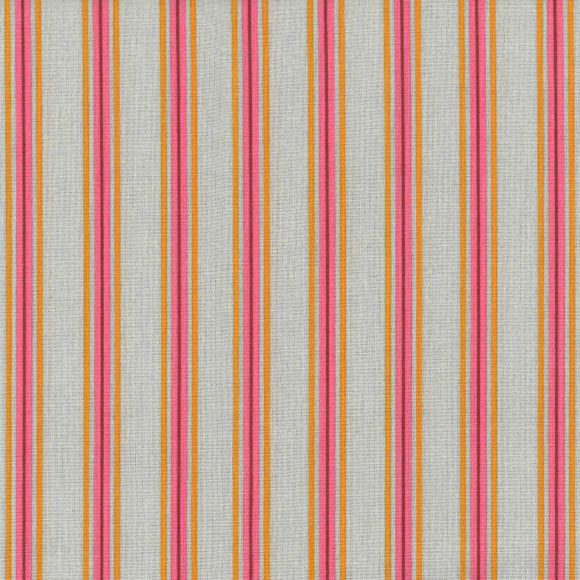AU Maison - Coton "Strokes-Sand/Pink" (gris argenté-pink/orange)