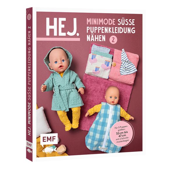 Livre - "HEJ. Minimode "Süsse Puppenkleidung nähen" von Svenja Morbach (en allemand)